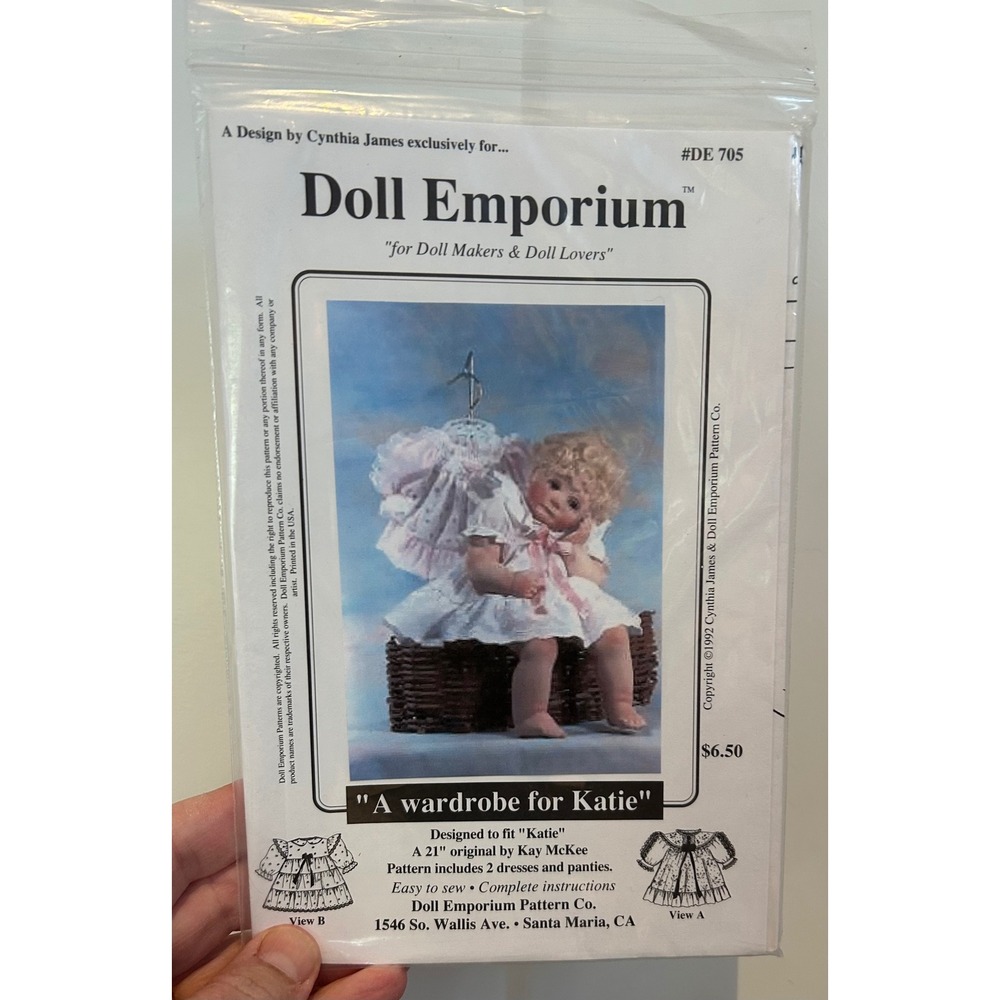 8 Doll Emporium Sewing Patterns 18-24" Dolls Loverly Amber Haiku Pedita Lot - Picture 8 of 11